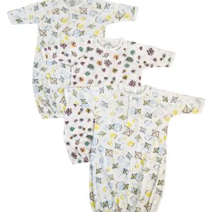 Newborn Baby Girl 3 Piece Gown Set Nc_0835