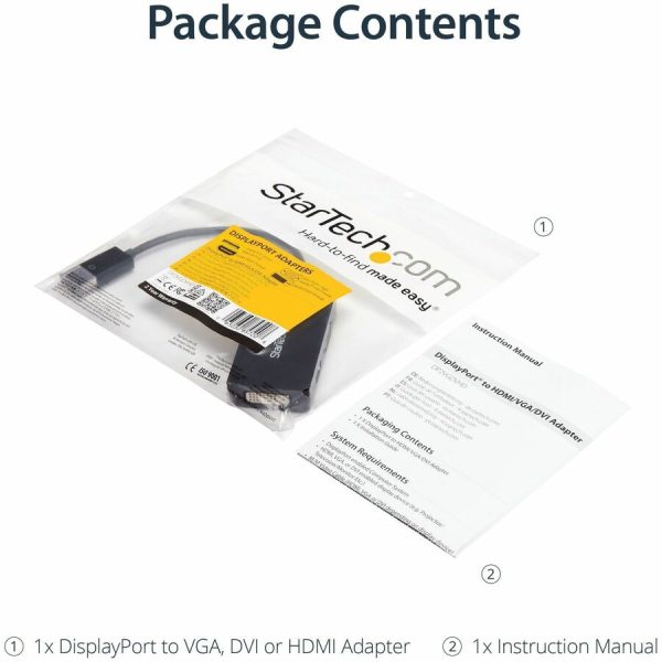 StarTech.com Travel A/V adapter: 3-in-1 DisplayPort to VGA DVI or HDMI converter - Image 5