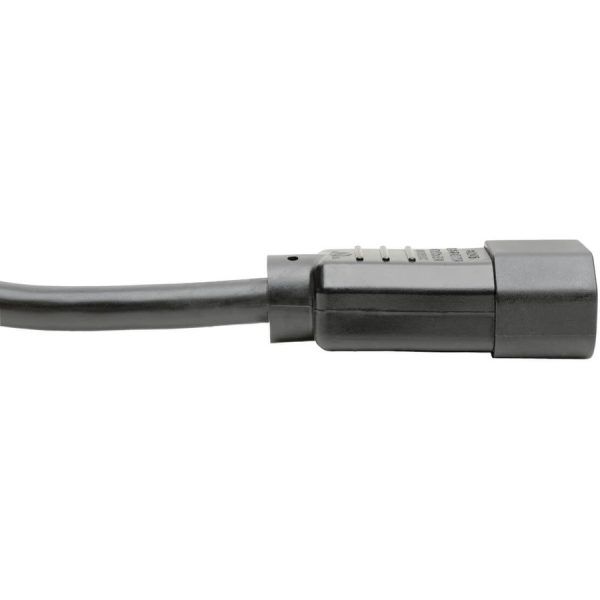 Eaton Tripp Lite Series Heavy-Duty PDU Power Cord, C13 to C14 - 15A, 250V, 14 AWG, 3 ft. (0.91 m), Black - Image 2