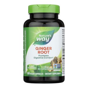 Nature's Way - Ginger Root - 180 Capsules