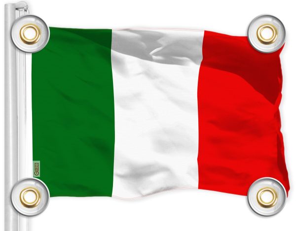 G128 Combo Pack: American USA Flag 3x5 Ft & Italy Italian Flag 3x5 Ft | Both LiteWeave Pro Series Printed 150D Polyester, 4 Corner Brass Grommets, Perfect For Balcony/Wall - Image 2
