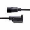 StarTech.com 1ft (0.3m) Power Extension Cord, IEC C14 to NEMA 5-15R, 10A 125V, 18AWG, Black, Outlet Extension Cable for Network Equipment - Image 3