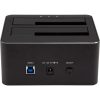 StarTech.com Dual-Bay USB 3.0 to SATA Hard Drive Docking Station, 2.5/3.5" SATA I/II/III, SSD/HDD Dock, USB Hard Drive Bays, Top-Loading - Image 2