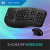 Adesso Desktop Ergonomic Smart Card Reader Keyboard (TAA Compliant) - Image 3