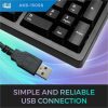 Adesso Desktop Ergonomic Smart Card Reader Keyboard (TAA Compliant) - Image 9