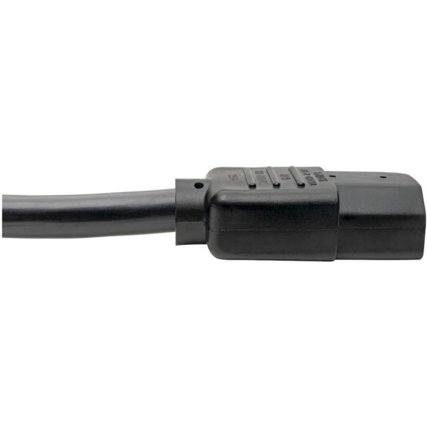 Eaton Tripp Lite Series Power Cord, NEMA 5-15P to C15 - Heavy-Duty, 15A, 125V, 14 AWG, 4 ft. (1.22 m), Black - Image 3