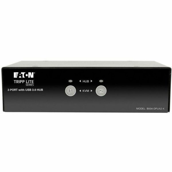Eaton Tripp Lite Series 2-Port DisplayPort KVM Switch with Audio, Cables and USB 3.0 SuperSpeed Hub - Image 2