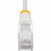 StarTech.com 5ft White Slim CAT6 Ethernet Cable, Slim Snagless RJ45, UTP, LSZH, 28AWG Bare Copper, Slim Network Patch Cord, Fluke Tested - Image 4