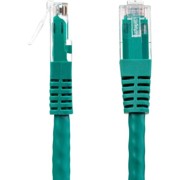 StarTech.com 15ft CAT6 Ethernet Cable - Green Molded Gigabit - 100W PoE UTP 650MHz - Category 6 Patch Cord UL Certified Wiring/TIA - Image 2