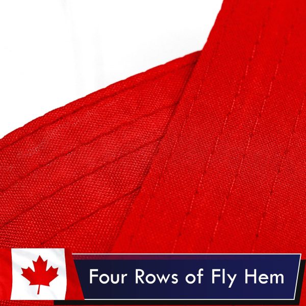 Canada Canadian Flag 3x5 Ft 2-Pack Printed Polyester By G128 - Image 5