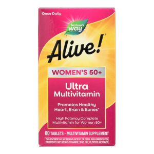 Nature's Way - Alive! Once Daily Women's Multi-Vitamin Gummies - 50 Plus - 60 Tablets
