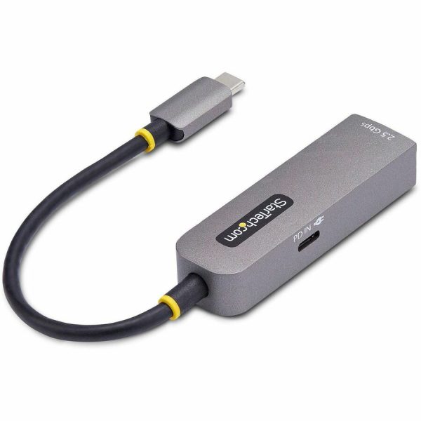 StarTech.com 2.5GbE USB-C to Ethernet Adapter, 100W PD Pass-Through, NBASE-T NIC, USB 3.0 Type-C 2.5/1G Multi Speed Network, USB 3.1 RJ45 - Image 2