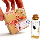 Tiny Magical Message in a Bottle Gift Idea   Classy Inspirational Gifts for Him and Her   Unique Presents for Women and Men (Black Graduate Cap   You Did It in Craft Gift Box)