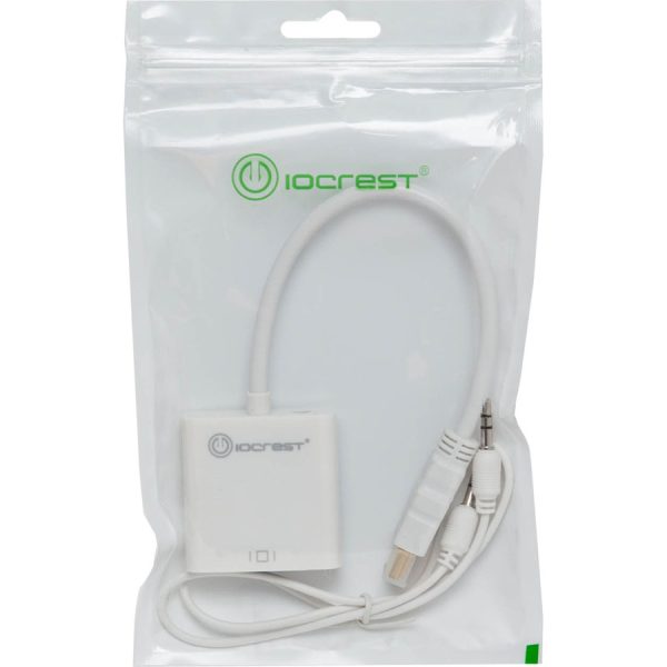 IO Crest Active HDMI to VGA Adapter with Audio Support via 3.5mm jack - Image 2
