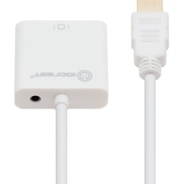 IO Crest Active HDMI to VGA Adapter with Audio Support via 3.5mm jack - Image 3