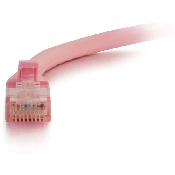 C2G-25ft Cat6 Snagless Unshielded (UTP) Network Patch Cable - Pink - Image 2