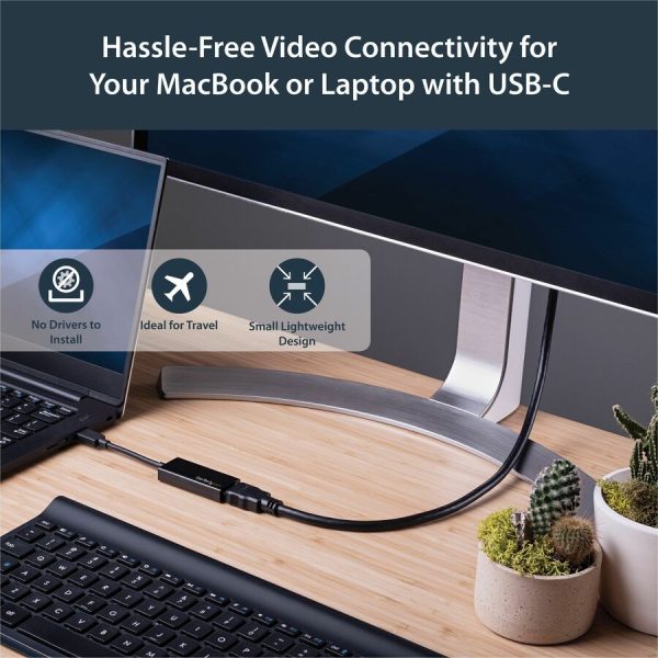 StarTech.com - USB-C to HDMI Adapter - 4K 30Hz - Black - USB Type-C to HDMI Adapter - USB 3.1 - Thunderbolt 3 Compatible - Image 9