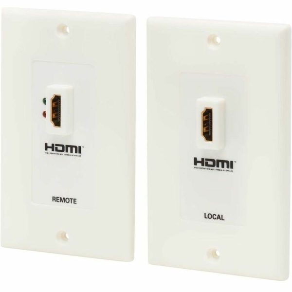 Eaton Tripp Lite Series HDMI over Dual Cat5/Cat6 Extender Wall Plate Kit with Transmitter and Receiver, TAA - Image 3