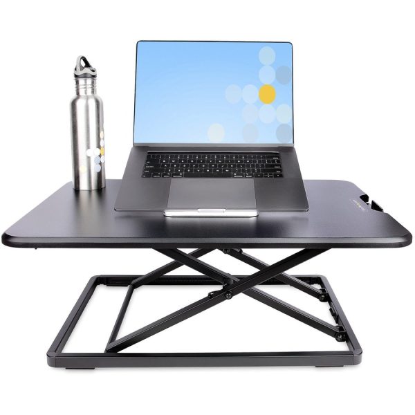 StarTech.com Standing Desk Converter for Laptop, Up to 8kg/17.6lb, Height Adjustable Laptop Riser, Table Top Sit Stand Desk Converter - Image 6