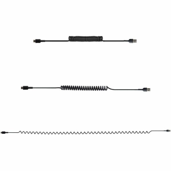 StarTech.com 3ft (1m) USB A to C Charging Cable, Coiled Heavy Duty USB 2.0 A to Type-C, Durable Fast Charge & Sync USB-C Cable, Black, M/M - Image 5