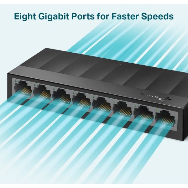 TP-Link LS1008G - Litewave 8 Port Gigabit Ethernet Switch - Image 3
