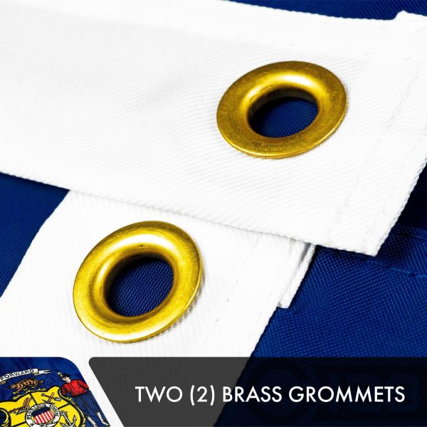 Wisconsin WI State Flag 3x5 Ft 10-Pack Double-sided Embroidered Polyester By G128 - Image 2