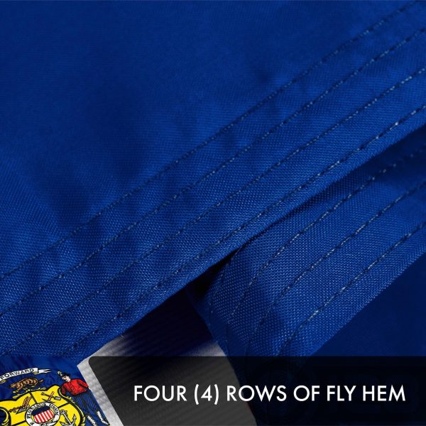 Wisconsin WI State Flag 3x5 Ft 10-Pack Double-sided Embroidered Polyester By G128 - Image 4
