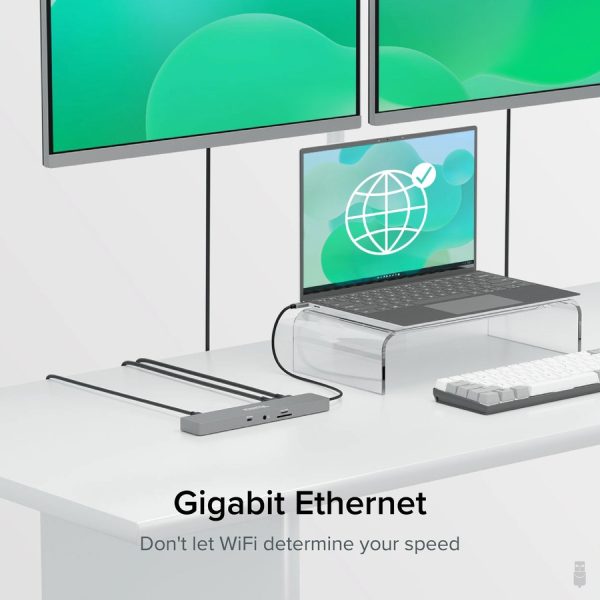 Plugable 11-in-1 USB-C Hub 100W USB-C Pass-through, Laptop Docking Station Dual Monitor with 4K 60Hz HDMI - Image 5