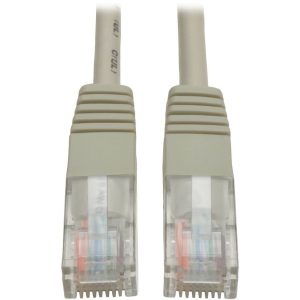 Eaton Tripp Lite Series Cat5e 350 MHz Molded (UTP) Ethernet Cable (RJ45 M/M), PoE - Gray, 7 ft. (2.13 m)