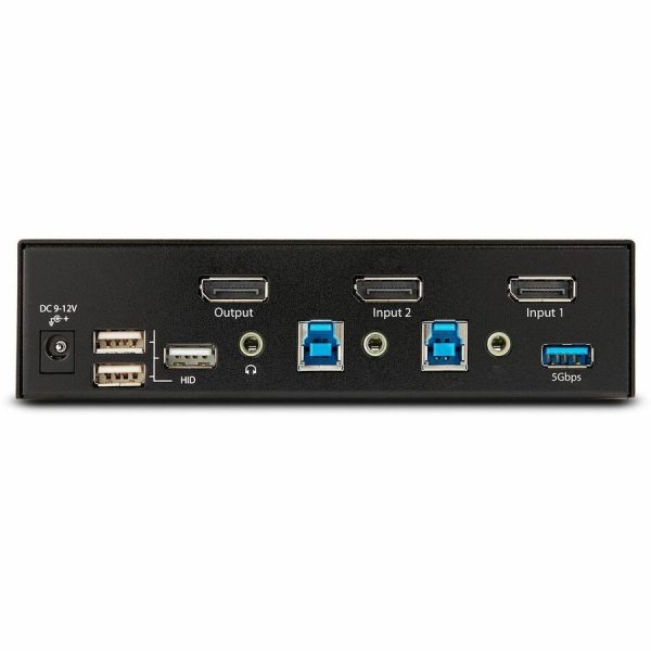 StarTech.com 2-Port DisplayPort 1.4 KVM Switch, 8K 60Hz / 4K 144Hz, 2x USB 3.0 Ports, 4x USB 2.0 Ports, Hotkey Switching, TAA Compliant - Image 2