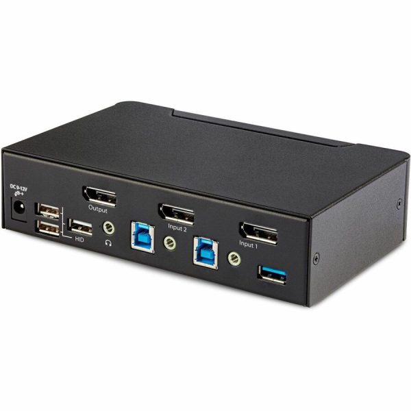 StarTech.com 2-Port DisplayPort 1.4 KVM Switch, 8K 60Hz / 4K 144Hz, 2x USB 3.0 Ports, 4x USB 2.0 Ports, Hotkey Switching, TAA Compliant - Image 4