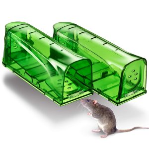 Humane Mouse Traps Catch and Release That Work Mouse Traps No Kill Live Mouse Traps Reusable Mouse Traps for HouseGarageOutsideSmall MiceMultiple Mice 2 Pack