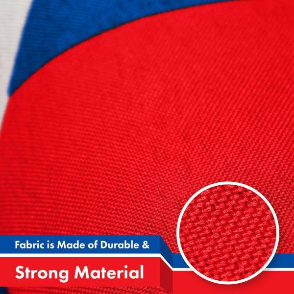G128 2 Pack: Slovakia Slovakian Flag | 3x5 Ft | LiteWeave Pro Series Printed 150D Polyester | Country Flag, Indoor/Outdoor, Vibrant Colors, Brass Grommets, Thicker and More Durable Than 100D 75D Poly - Image 3