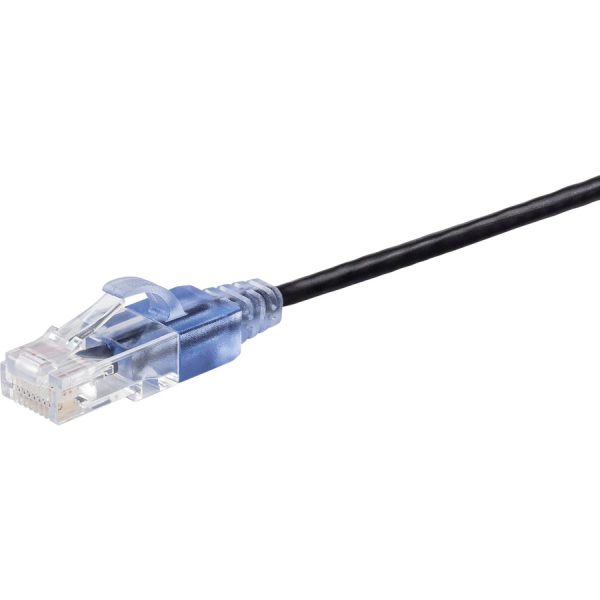 Monoprice 10-Pack, SlimRun Cat6A Ethernet Network Patch Cable, 14ft Black - Image 2