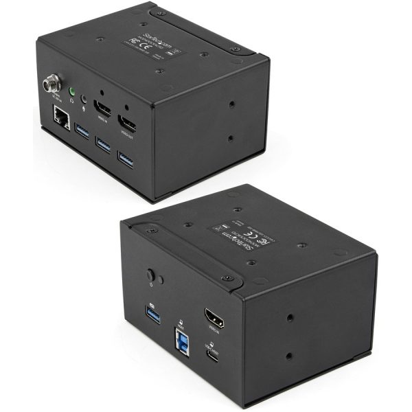 StarTech.com Conference Room Docking Station w/ Power; Table Connectivity A/V Box, Universal Laptop Dock, 60W PD, AC Outlets, USB Charging - Image 2