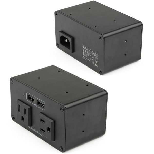StarTech.com Conference Room Docking Station w/ Power; Table Connectivity A/V Box, Universal Laptop Dock, 60W PD, AC Outlets, USB Charging - Image 3
