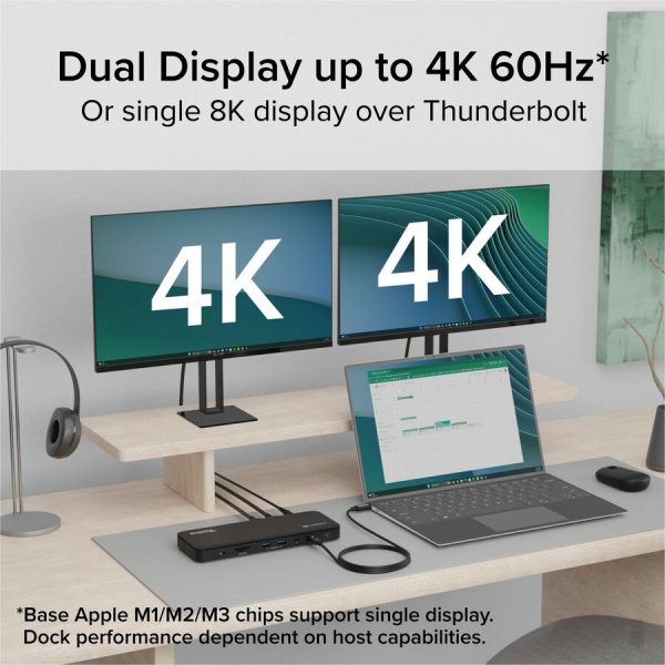 Plugable Thunderbolt 4 Dock with 100W Charging, Thunderbolt Certified - Image 3
