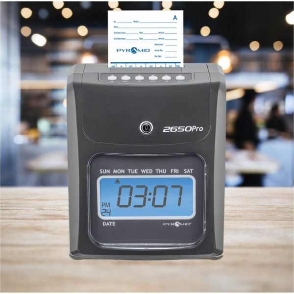 Pyramid 2650 Pro Auto Aligning Time Clock - New Model - Image 4