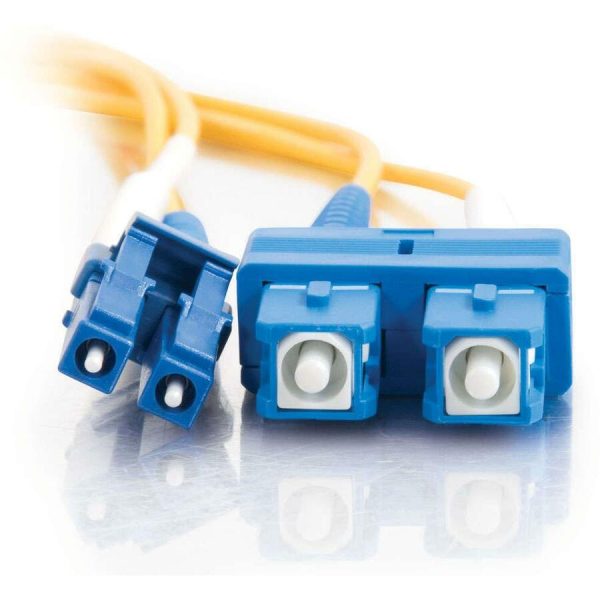 C2G 2m LC-SC 9/125 Duplex Single Mode OS2 Fiber Cable - Yellow - 6ft - Image 2