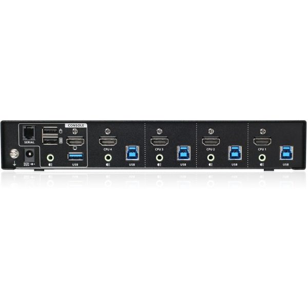 IOGEAR 4-Port 4K KVMP Switch with HDMI Connection, USB 3.0 Hub, and Audio (TAA) - Image 3