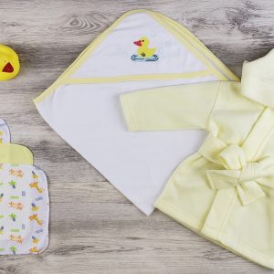 Hooded Towel, Wash Clothes And Robe Ls_0636