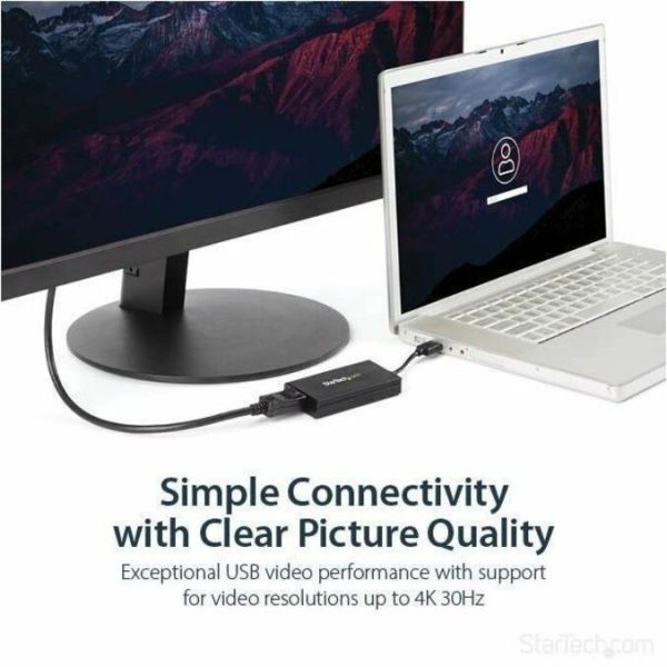 StarTech.com USB 3.0 to DisplayPort Adapter, 4K 30Hz UHD, USB to DP Display Adapter, External Video/Graphics Card for Mac & Windows - Image 3