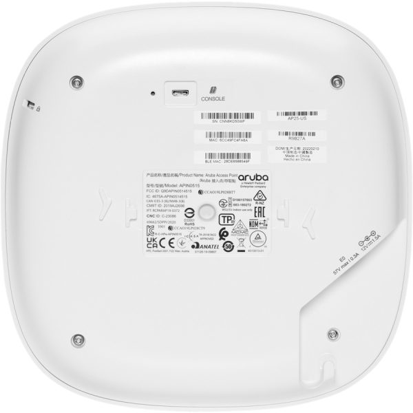 HPE Instant On AP25 Dual Band 802.11ax 5.30 Gbit/s Wireless Access Point - Indoor - Image 2