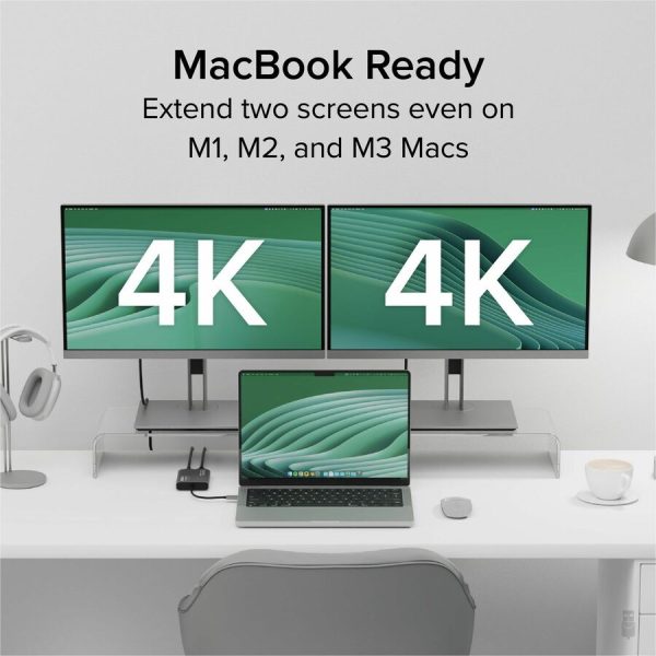 Plugable USB C to HDMI Adapter, Dual Monitor 4K 60Hz for Apple Mac M1/M2/M3 - Image 3