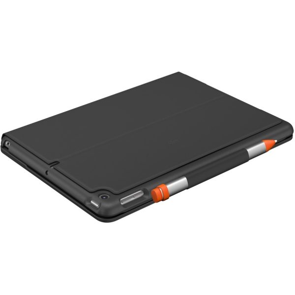 Logitech Slim Folio Keyboard/Cover Case (Folio) iPad (7th Generation), iPad (8th Generation), iPad (9th Generation) Tablet - Graphite - Image 5