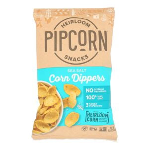 Pipcorn - Chps Corn Dippers Sea Salt - Case of 12 - 9.25 OZ