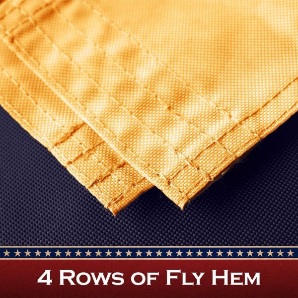 G128 3 Pack: Bennington 76 Tea-Stained Flag | 2x3 Ft | ToughWeave Pro Series Pole Sleeve Embroidered 420D Polyester | Historical Flag, Embroidered Design, High Quality, NO Flagpole Included - Image 4