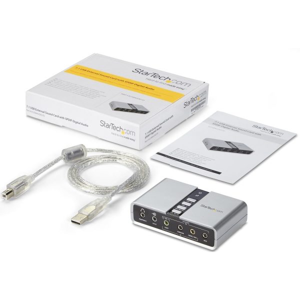 StarTech.com 7.1 USB Audio Adapter External Sound Card - Image 5