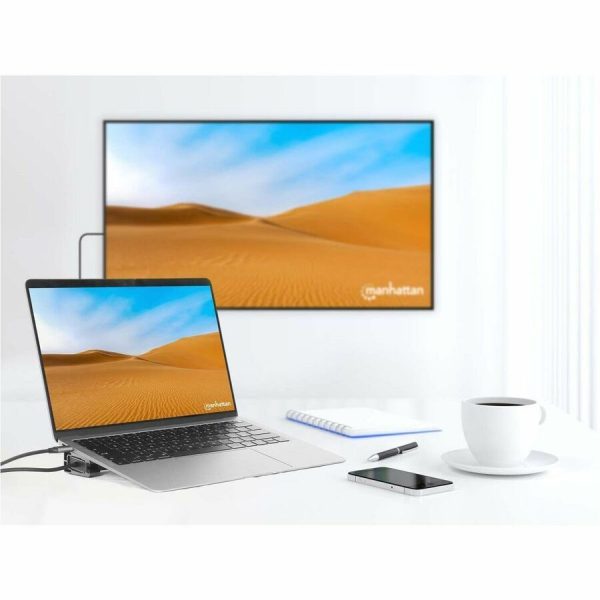 Manhattan USB-C PD 10-in-1 Dual-HDMI Monitor Docking Station / Multiport Hub - Image 8