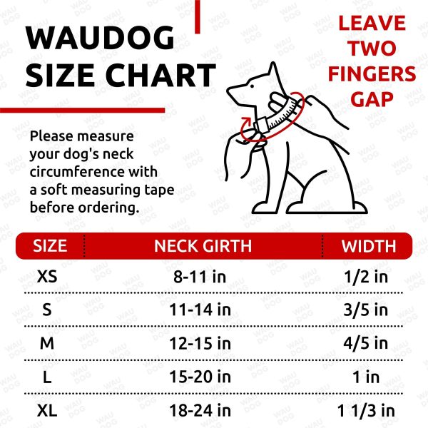 Long Lasting Leather Dog Collar for Large Dogs Medium & Small Dogs   Adjustable Classic Puppy Collars for Large Breed Dogs   Boy & Girl Dog Collars with Durable Buckle D Ring & QR Dog Tag - Image 4
